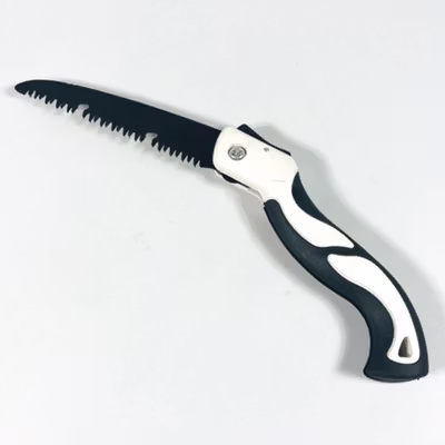 KNIFEZER Gergaji Kayu Lipat Wood Pruning Hand Saw High Hardness 130mm - LA146 - Black — gambar 2