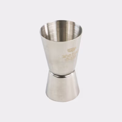 One Two Cups Gelas Ukur Bartender Jigger Double Shot 15ml and 30ml - LE2 - Silver — gambar 2