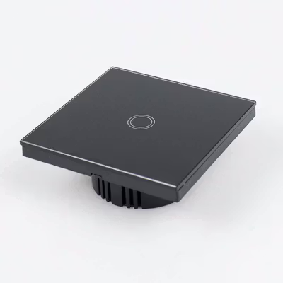 TaffHOME Saklar Lampu Luxury Touch LED with Remote 1 Gang - XJG-DH001 - Black — gambar 2