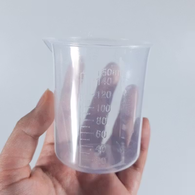 VYROX LITE Gelas Ukur Plastik Dapur Laboratorium Measuring Cup 150ml - BR04 - Transparent — gambar 2