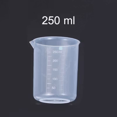 VYROX LITE Gelas Ukur Plastik Dapur Laboratorium Measuring Cup 250ml - BR04 - Transparent — gambar 2