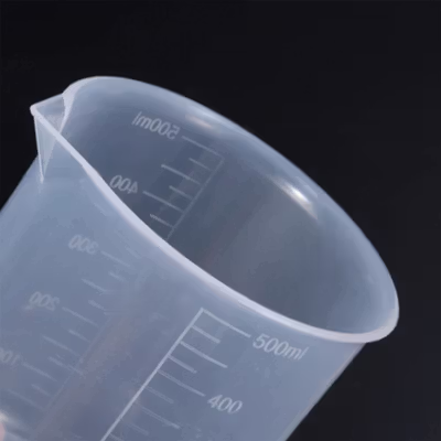 VYROX LITE Gelas Ukur Plastik Dapur Laboratorium Measuring Cup 500ml - BR04 - Transparent — gambar 2