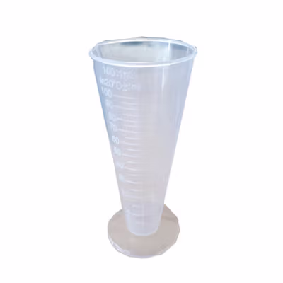 VYROX LITE Gelas Ukur Plastik Kerucut Multifungsi Cone Measuring Cup 100ml - BR10 - Transparent — gambar 2