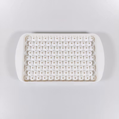 DUMO Cetakan Es Batu Jelly Bulat 104 Grid Ice Cube Tray BPA Free - DM418 - White — gambar 2