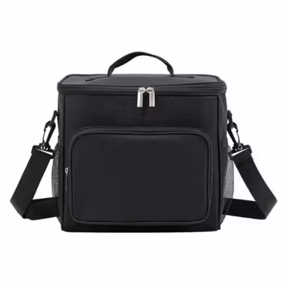MYLO Tas Bekal Tahan Panas Dingin Insulated Cooler Bag 27.5x20x22.5cm - M45 - Black — gambar 2