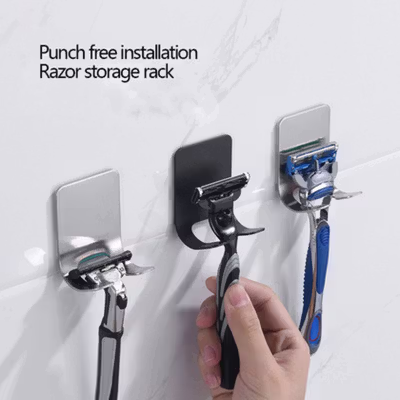 TaffHOME Gantungan Dinding Adhesive Wall Hook Stainless Steel - TF-201 - Black — gambar 2