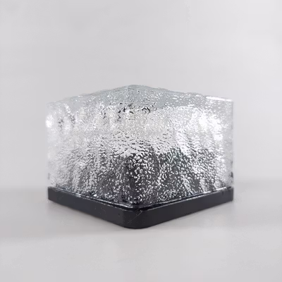 DUTRIEUX Lampu Taman Hias Tanam Ice Brick Solar Water LED 0.2W IP45 Warm Light - DT106 - Transparent — gambar 2