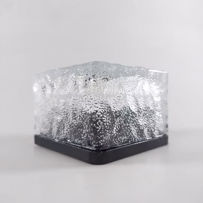 DUTRIEUX Lampu Taman Outdoor Tanam Ice Brick Solar Panel IP45 LED 0.2W White Light - DT106 - Transparent — gambar 2