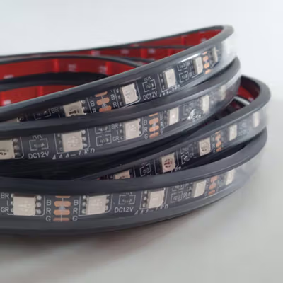 EJ's Lampu LED Strip Outdoor DIY Flexible App Controller RGB 30W 4 PCS - JIA4 - Black — gambar 2