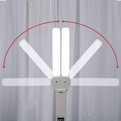 TaffLED Lampu Meja Belajar LED Double Head Tri Color 3500-6000K 7W - BST-7019 - White — gambar 2