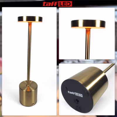 TaffLED Lampu Meja Hias LED Touch Table Lamp 3in1 Color 800mAh - JLS-A16 - Golden — gambar 2