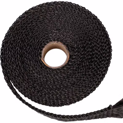 AKAPOV Lakban Peredam Panas Knalpot 1.5mm Exhaust Wrap 15M 50mm - KP15 - Black — gambar 2