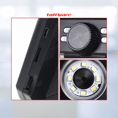 Taffware Mikroskop Digital USB 1080P dengan Monitor and Stand - G1000 - Silver — gambar 2