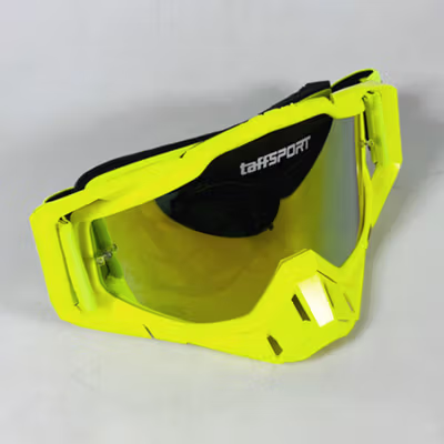 TaffSPORT Kacamata Helm Motor Goggles UV400 Protection Windproof Reflective - UV400 - Yellow — gambar 2