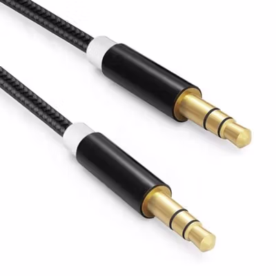 HiFi Kabel Audio Beats AUX Gold Plated 3.5mm to 3.5mm 1M - Black — gambar 2