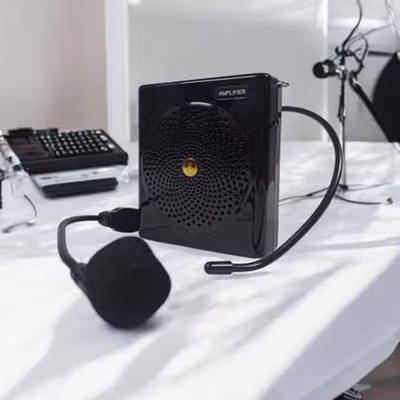 Burt-s Speaker Pinggang Microphone Bluetooth Amplifier Wired - S61 - Black — gambar 2