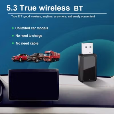 Kebidumei Bluetooth Adapter Transmitter 6.0 USB Dongle - FM02 - Black — gambar 2