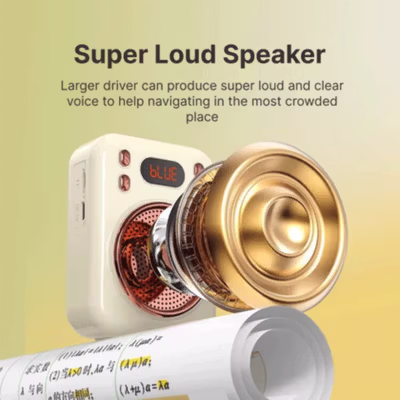 Little Bee Speaker Pinggang Microphone Bluetooth Amplifier Wireless - S22 - Pink — gambar 2