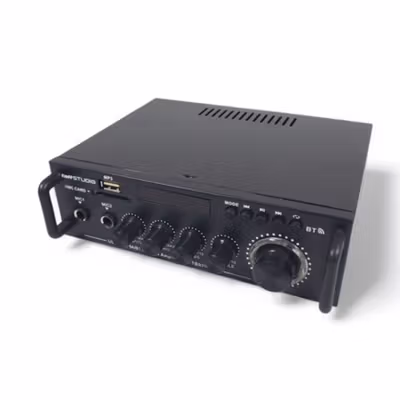 TaffSTUDIO Audio Amplifier Bluetooth Dual Channel with Remote - BT-198PRO - Black — gambar 2