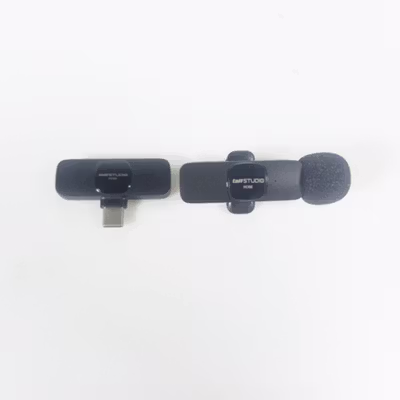 TaffSTUDIO Wireless Lavalier Lapel Microphone Vlogger USB Type C - HO86 - Black — gambar 2