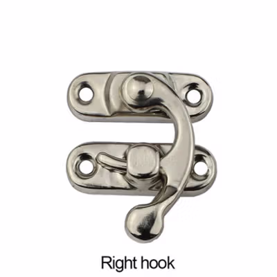 DROFOSREW Kunci Pengait Peti Buckle Hook Box 10 PCS Right Hook - DR-10 - Silver — gambar 2