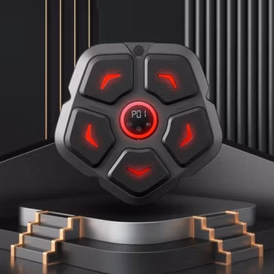 FICTOR Mesin Tinju Music Boxing Machine Wall Target Bluetooth 3 Mode - F12 - Black — gambar 2