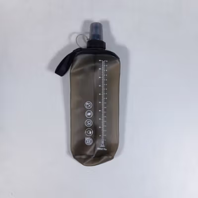 TaffSPORT Botol Minum Lipat Soft Flask Foldable Bottle Water TPU 500ml - TFG-50 - Dark Gray — gambar 2