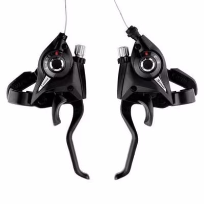 TaffSPORT Shifter Brake Operan Gigi Sepeda 3x7 Speed 2 PCS - Black — gambar 2