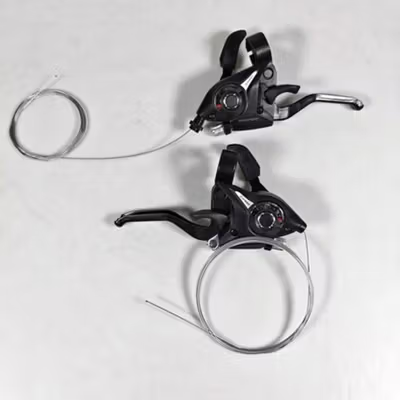 TaffSPORT Shifter Brake Operan Gigi Sepeda Universal 3x8 Speed 2 PCS - EF51 - Black — gambar 2