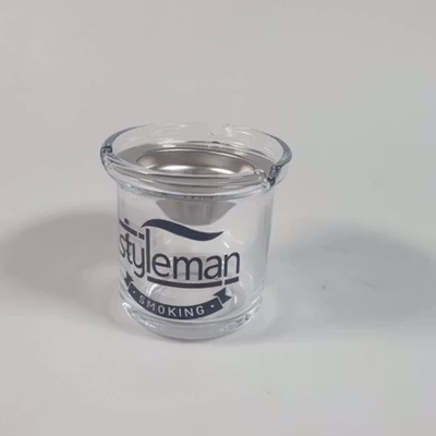 DKDAD Asbak Rokok Anti Angin Ashtray Anti Fly Ash Household Glass Styleman - DK-77 - Transparent — gambar 2