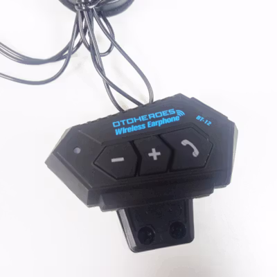 OTOHEROES Headset Helm Bluetooth Call Music Waterproof 500mAh - BT-12 - Black — gambar 2