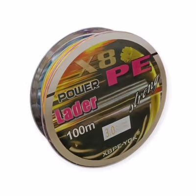 TaffSPORT Senar Pancing PE 8 Braided Strand Fishing Line 100 M 3.0 - X8 - No Color — gambar 2