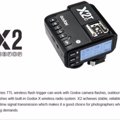 Godox Wireless Camera Flash Trigger Bluetooth 2.4GHz for Kamera Canon - X2T-C TTL - Black — gambar 2