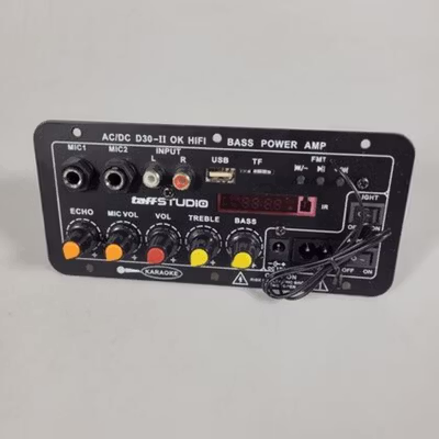 TaffSTUDIO Amplifier Board Audio Bluetooth USB 2.1 Channel 12V - D30-II - Black — gambar 2