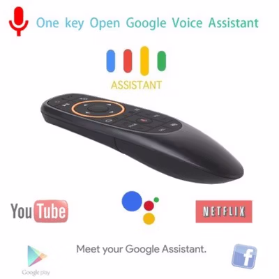 AVATTO Air Mouse Wireless 2.4GHz 6 Axis Voice Remote Control - G10 - Black — gambar 2