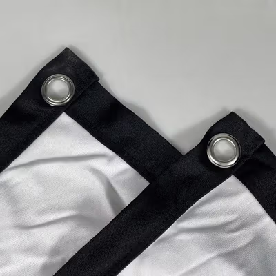 LEJIADA Kain Layar Proyektor High Contrast HD 16:9 Polyester 6 Hooks 60 Inch - LJ01 - White — gambar 2