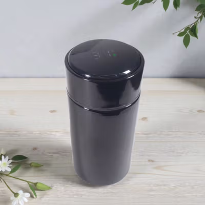 WTRNET Botol Minum Termos LED Digital Temperature Stainless 200ml - LZ120 - Black — gambar 2
