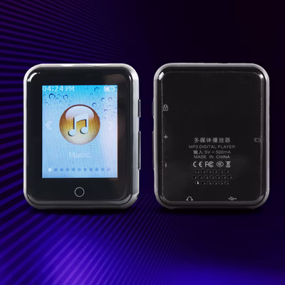 Worallymy MP3 Digital Audio Player Bluetooth HiFi AB Repeat 1.77 Inch - ATJ2117D - Black — gambar 2