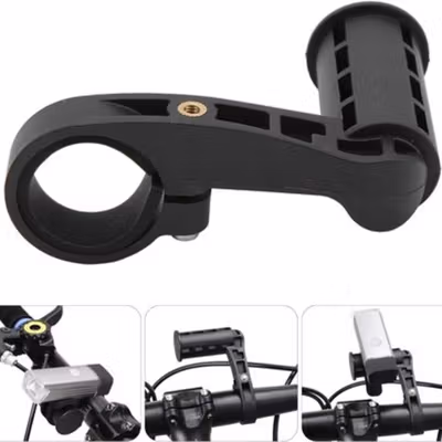 Mount Holder Sepeda Extenders Fit Cycling Lights Lamps - H1408 - Black — gambar 3