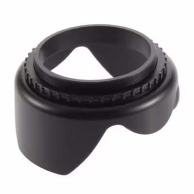 Ikacha Lens Hood for Cameras 58mm (Screw Mount) - EW-73B - Black — gambar 3