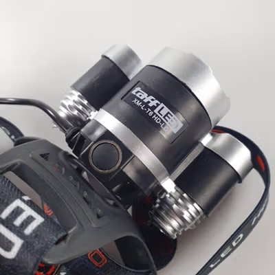 TaffLED Power Headlamp 3 LED 5000 Lumens Cree XM-L T6 - HD-LD - Black — gambar 3
