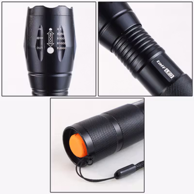TaffLED Senter LED Cree XM-L T6 2000 Lumens - E17 - Black — gambar 3