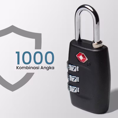 Yi Feng Lock Gembok Koper TSA Kode Angka 3 Digit - TSA-335 - Black — gambar 3