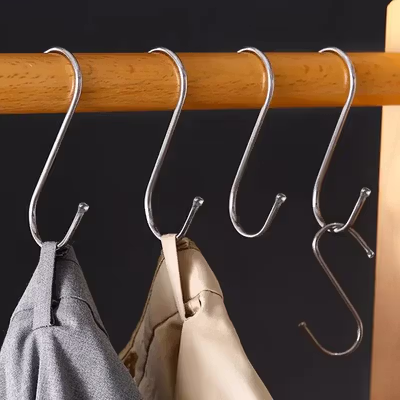 Hanger Gantungan Serbaguna Stainless Steel 10 PCS - M127105 - Silver — gambar 3