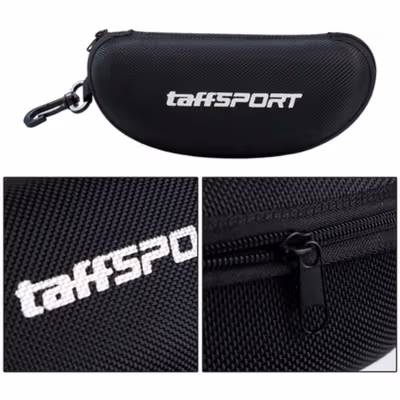 TaffSPORT Kotak Kacamata EVA Hardcase Waterproof - Black — gambar 3