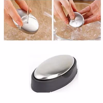 Steel Soap Sabun Cuci Tangan Stainless - HW071 - Silver — gambar 3