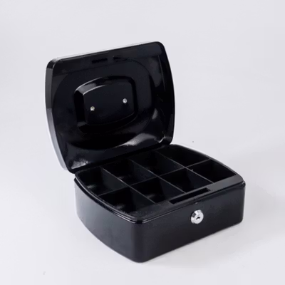 TaffGUARD Kotak Brankas Uang Perhiasan Cash Safebox Key Lock 20x16x9cm - JJZS66 - Black — gambar 3