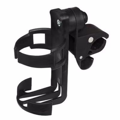 Holder Botol Minum Sepeda Stroller Bayi Rotatable Bike Bottle Cage - R2229 - Black — gambar 3
