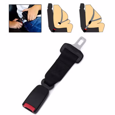 Sabuk Pengaman Mobil Tambahan Universal Safety Belt Extender - 2104 - Black — gambar 3