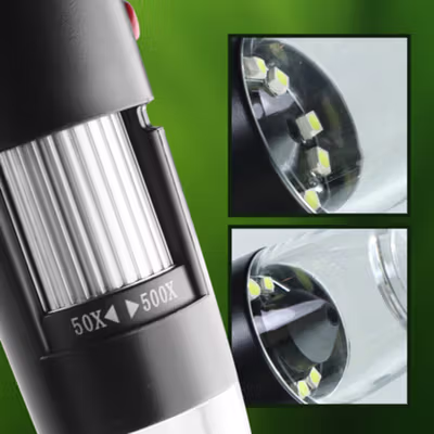 WSDCAM Digital Microscope Endoscope Camera Magnifier 500 Kali with LED - WS500 - Black — gambar 3